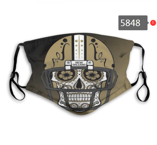 2020 NFL New Orleans Saints #3 Dust mask with filter->nfl dust mask->Sports Accessory
